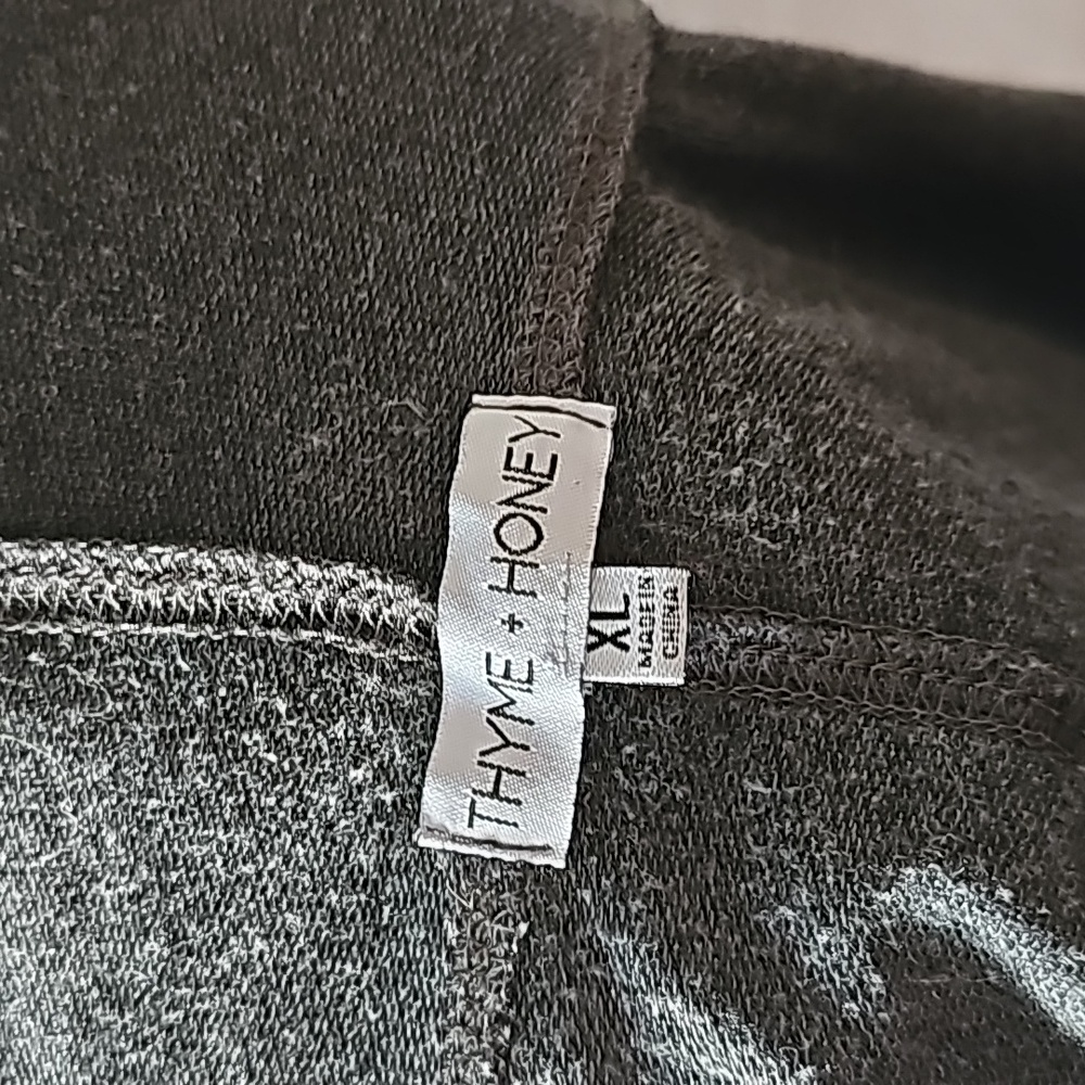 Cowl neck gray sweater dress